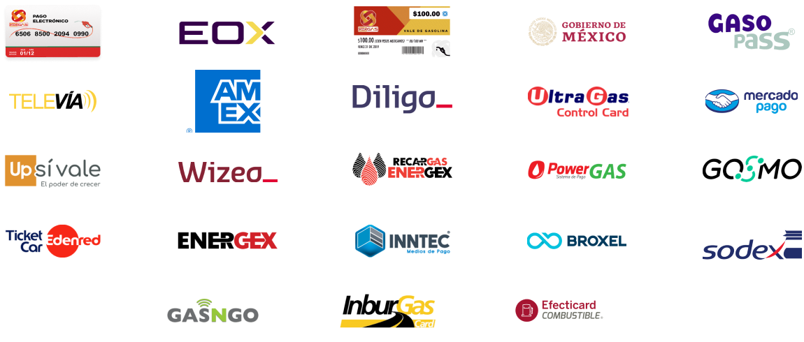 Logos de formas de pago